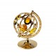 CRYSTOCRAFT Free Stand Figurine "Spinning Globe" with Swarovski Crystals