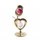 CRYSTOCRAFT Figurine "Heart & Rose"