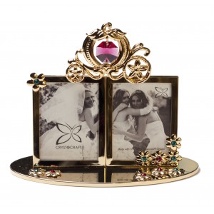 CRYSTOCRAFT Double Picture Frame Cinderella