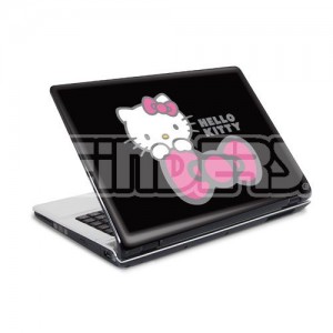 19383 Hello Kitty-black Laptop 15 skin